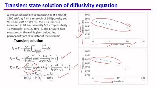 26 Permeability and skin factor using Transient pressure test [upl. by Bernete]