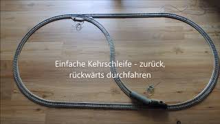 Märklin analog MGleis Kehrschleife  für Einsteiger [upl. by Hakkeber]