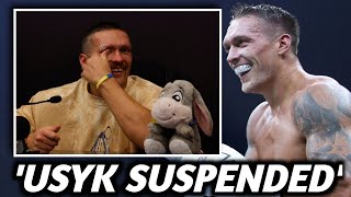 Oleksandr Usyk in SHOCK As He Gets SUSPENDED For This SHOCKING Reason Just Days After Big Win [upl. by Asenaj870]