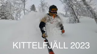 Skiing 68 cm of fresh snow in KITTELFJÄLL I VLOG 123 [upl. by Illona300]