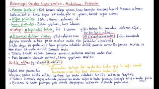 17 Diferansiyel Denklemler  Diferansiyel denklem uygulamaları modelleme problemler 1 [upl. by Liatris]