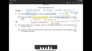 Paper 1  Oct Nov 23  11  As level business  How to Attempt P1 [upl. by Nerfe677]