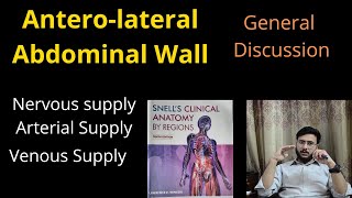 Anterior Abdominal Wall  skin  anterolateral  Nervous Supply  Arterial  Venous  Layers [upl. by Rivard183]