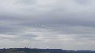 BKB1 scale railless glider maiden flight 3 july 2014 [upl. by Terrena539]