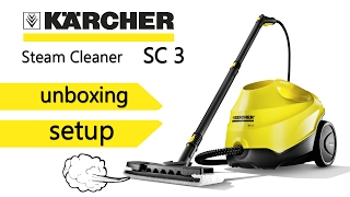 Karcher SC3 Steam Cleaner Unboxing amp Setup  no chemicals [upl. by Soelch62]