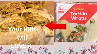 How To Make Healthy Tortilla Wraps Recipe For Kids recipe kids [upl. by Dnomsad]