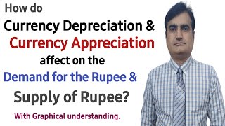 107 How does the exchange rate affect the demand for Rupee and supply of Rupee [upl. by Ahsenit]