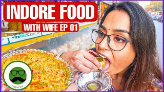 Indore Street Food with Wife EP 01  Meghdoot Chaupati  Veggie Paaji [upl. by Everrs928]