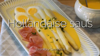 Hoe maak je Hollandaise saus voor bij de asperges PuurGezond [upl. by Yelrihs885]