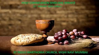 Holy Comm Service English 21st Jan 2024 900 am [upl. by Skvorak]