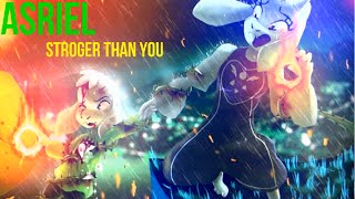 UNDERTALE  STRONGER THAN YOU VER ASRIEL LYRICS  ANIMATIONS [upl. by Lav]