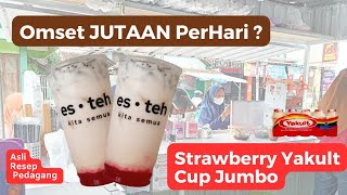 OMSET JUTAAN PERHARI STRAWBERRY YAKULT CUP JUMBO [upl. by Layod214]