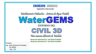 CURSO WaterGEMS en el entorno del CIVIL 3D [upl. by Ainad116]