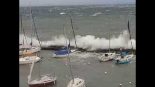 Yvoire Léman Tempête 28 Octobre 2012 [upl. by Trudey388]