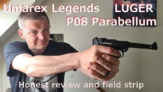 Izzy updates amp Umarex Legends Luger P08 inc field stripping [upl. by Biegel420]