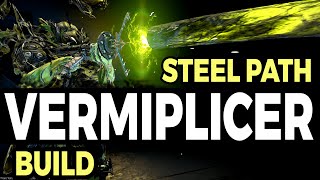 VERMISPLICER BUILD  STEEL PATH LEGENDARY KITGUN WARFRAME [upl. by Anerbas440]