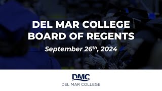 DMC Board of Regents Called Meeting 92624 [upl. by Ceporah769]