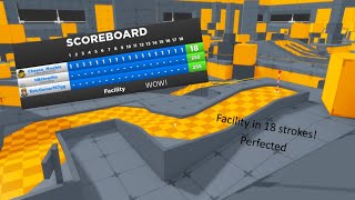 Facility in 18 strokes  perfected  Roblox Super Golf [upl. by Nicky]