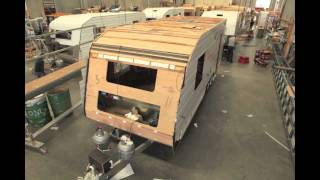 Time Lapse Caravan Construction Video  Concept Caravans [upl. by Adnoek]