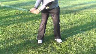 Golf Drill to help compress the ball when striking an iron [upl. by Obnukotalo]