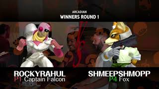 VT Fall Arcadian 2024  Winners Round 1  RockyRahul Captain Falcon vs ShmeepShmopp Fox [upl. by Maxie]