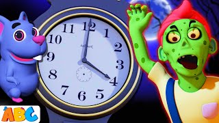 Spooky Nursery Rhymes Hickory Dickory Dock Song  More Halloween🎃 Songs for Kids AllBabiesChannel [upl. by Behnken]