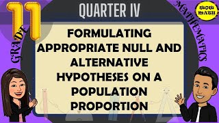 FORMULATING APPROPRIATE NULL AND ALTERNATIVE HYPOTHESES ON A POPULATION PROPORTION [upl. by Pytlik]