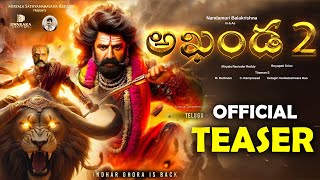 Akhanda2 Official trailer  Balakrishna  Boyapati Srinu  Thaman S NandamuriBalakrishna [upl. by Rita]