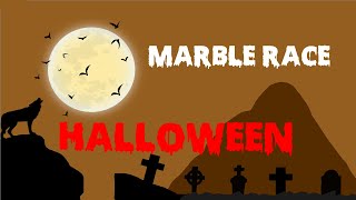 Halloween Marble Race The scariest race [upl. by Itirahc]