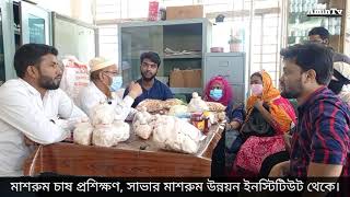 Mushroom cultivation training  Mushroom Development Institute Savar  AminTV [upl. by Wiltz]