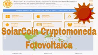 SolarCoin Cryptomoneda en Instalación Solar [upl. by Glennie]