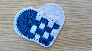 Beautiful ❤️ crochet 🧶 heart designsb crochet ideas [upl. by Mullac]