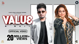 Value Official Video  R Nait  Gurlez Akhtar  Laddi Gill  Tru Makers  New Punjabi Song 2022 [upl. by Aehtna859]