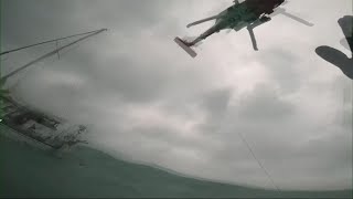 Coast Guard rescues man and dog from sailboat during Hurricane Helene [upl. by Brnaby]