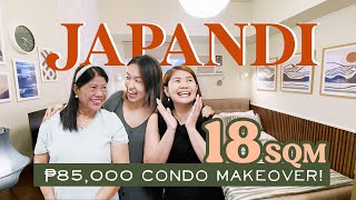 18sqm Condo Budget Makeover✨ Bold Japandi Staycation Vibes💚  by Elle Uy [upl. by Tavia16]