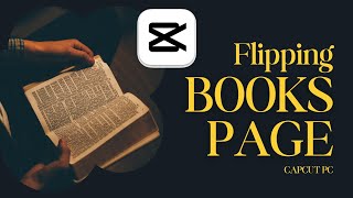 Easy Flipping Book Page Video Edit Tutorial on CapCut  StepbyStep Guide [upl. by Hsirahc]