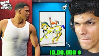 STEALING THE MOST EXPENSIVE PAINTING IN GTA 5 [upl. by Ajiam]