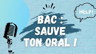 Craque ton Bac Oral de français  L’entretien [upl. by Santiago]