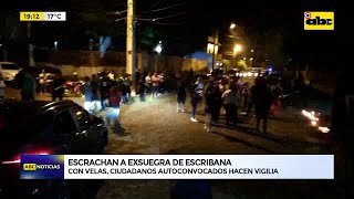 Muerte de escribana ciudadanos autoconvocados escrachan a exsuegra y familia [upl. by Moreen722]