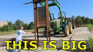 Ep 205  Livestock Handling Facility Build for Bison  Funnel Alley and Slide Gate [upl. by Leonardi]