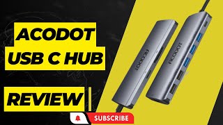 Acodot USB C Hub Expand Your Connectivity  Review [upl. by Ecinrahs751]