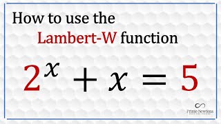 Lambert W Function [upl. by Neelav]