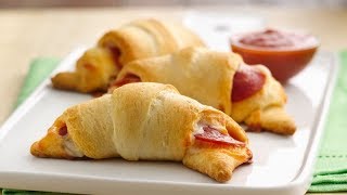 Pepperoni and Cheese Crescents  Pillsbury Recipe [upl. by Tuesday]