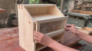 Creative Thinking Recycle Wooden Pallet  How To Make A Bread Box With A Beautiful Design [upl. by Porte]