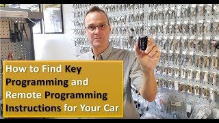 How to Program Car Keys amp Remotes Where to Find StepbyStep Instructions [upl. by Annie552]