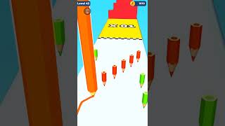 Colour Pencile Run Gameplay Android Part 7  shorts games trending funny gaming mobilegame [upl. by Karole]