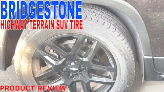 ✅ Bridgestone Dueler HL Alenza Highway Terrain SUV Tire P25555R20 107 H 🔴 [upl. by Wallie]