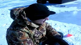 2010 Portage Lake Onekama ice fishing2 [upl. by Down435]