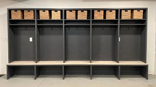 I Built My Own Mudroom Lockers [upl. by Arrio]