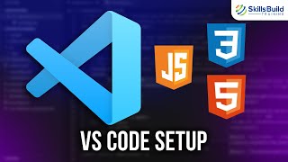 How to Setup Visual Studio Code for Web Development  HTML CSS and JavaScript [upl. by Lyontine]